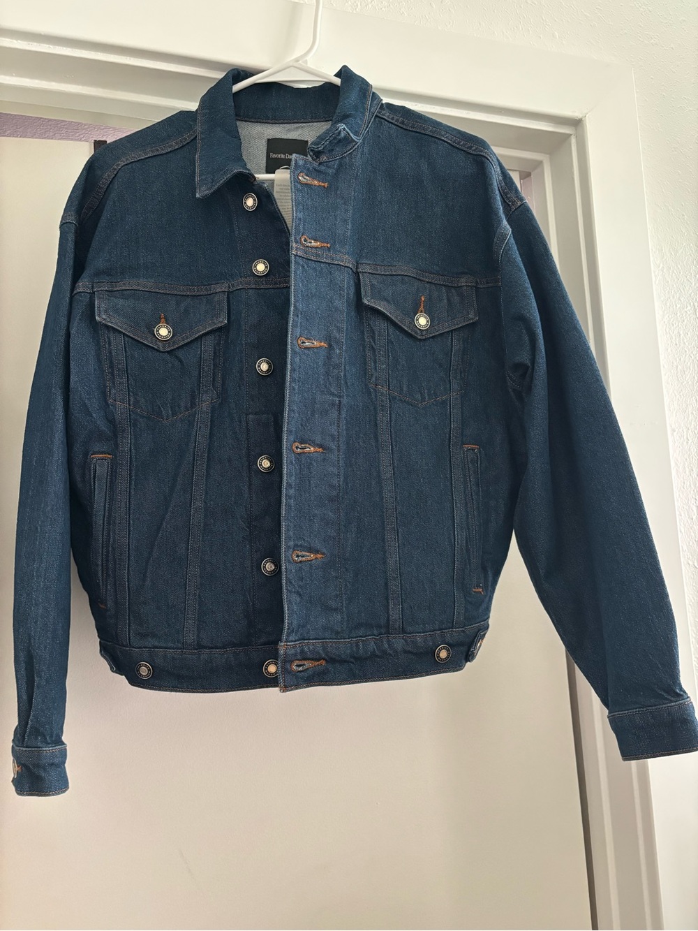 Favorite Daughter Dark Blue Denim Jacket - Classic Trucker